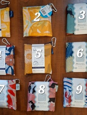 Asst. Blu Bags- Reusable Shopping Bags - 9 Designs - 1 Of Each Available